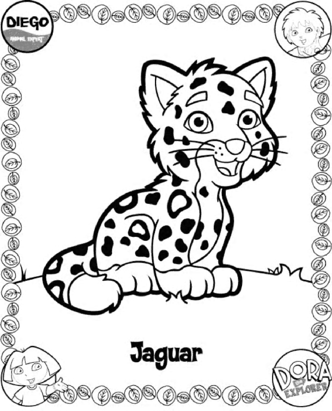 Plansa de colorat cu Diego 1 1
